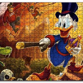 Cakapuzzle Donald Duck Kötülere Karşı Mdf 1000 Parça Puzzle