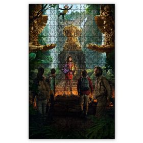 Cakapuzzle Dora ve Kayıp Altın Şehir Heykeller Ahşap 255 Parça Puzzle