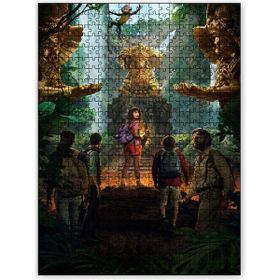 Cakapuzzle Dora ve Kayıp Altın Şehir Heykeller Ahşap 255 Parça Puzzle