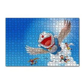 Cakapuzzle Doraemon ve Çocuklar Mavi Göklerde 120 Parça Ahşap Puzzle