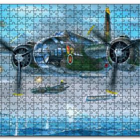 Cakapuzzle Douglas A20 Havoc Avcı Uçağı Mdf 120 Parça Puzzle
