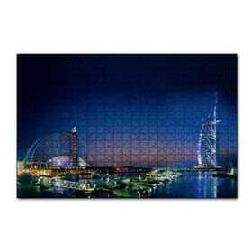 Cakapuzzle Dubai Jumeirah Gece Manzarası 120 Parça Ahşap Puzzle