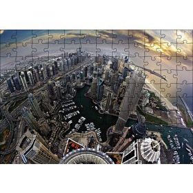 Cakapuzzle Dubai Kuş Bakışı Mdf 120 Parça Puzzle