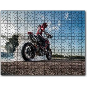 Cakapuzzle Ducati Hyper 850 Motorsiklet Ahşap 500 Parça Puzzle