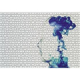 Cakapuzzle Dumanlı Kafa Profili Ahşap 1000 Parça Puzzle