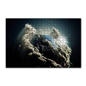 Cakapuzzle Dünya Güneş ve Beyaz Bulutlar 120 Parça Ahşap Puzzle
