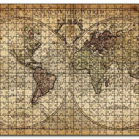 Cakapuzzle Dünya Haritası 1725 Yılı Mdf 1000 Parça Puzzle