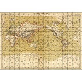 Cakapuzzle Dünya Haritası 1833 Yılı 120 Parça Ahşap Puzzle