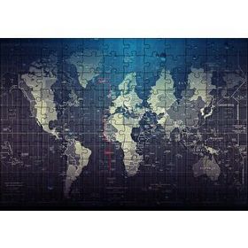 Cakapuzzle Dünya Haritası ve Yağmur Damlaları 120 Parça Puzzle