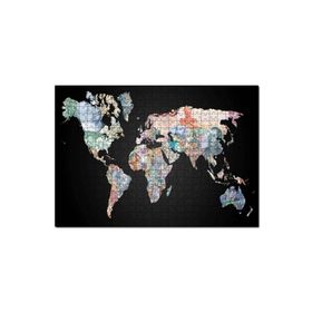 Cakapuzzle Dünya Hatitası ve Para Birimleri Görseli Mdf 1000 Parça Puzzle