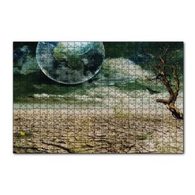 Cakapuzzle Dünya ve Kuraklık 120 Parça Ahşap Puzzle