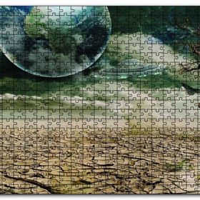 Cakapuzzle Dünya ve Kuraklık Ahşap 500 Parça Puzzle