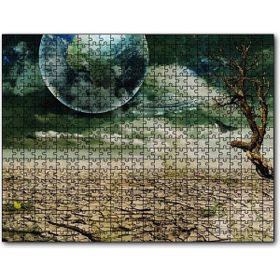 Cakapuzzle Dünya ve Kuraklık Ahşap 500 Parça Puzzle