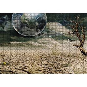Cakapuzzle Dünya ve Kuraklık Ahşap 500 Parça Puzzle