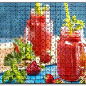 Cakapuzzle Dut Meyveli Smoothie Görseli Mdf 255 Parça Puzzle