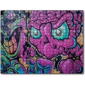 Cakapuzzle Duvar Boyama Beyin ve Gözler Mdf 120 Parça Puzzle