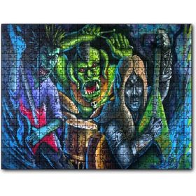 Cakapuzzle Duvar Boyama Elektrogitaristler Canavar Davulcu Mdf 1000 Parça Puzzle