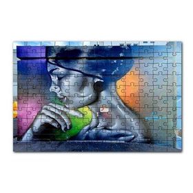 Cakapuzzle Duvar Boyama Genç Kadın Profil 120 Parça Ahşap Puzzle