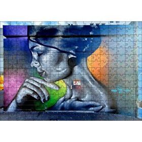 Cakapuzzle Duvar Boyama Genç Kadın Profil 255 Parça Puzzle