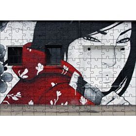 Cakapuzzle Duvar Boyama Graffitici Kız Mdf 120 Parça Puzzle