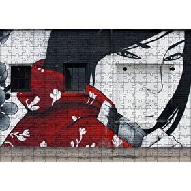 Cakapuzzle Duvar Boyama Graffitici Kız Mdf 255 Parça Puzzle