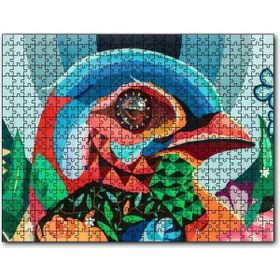 Cakapuzzle Duvar Boyama Renkli Kuş 500 Parça Puzzle