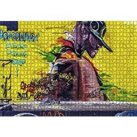 Cakapuzzle Duvar Boyama Şapkalı Siyahi 120 Parça Ahşap Puzzle