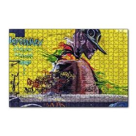 Cakapuzzle Duvar Boyama Şapkalı Siyahi 120 Parça Puzzle