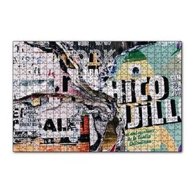 Cakapuzzle Duvar Eski Yırtık Afişler 120 Parça Ahşap Puzzle