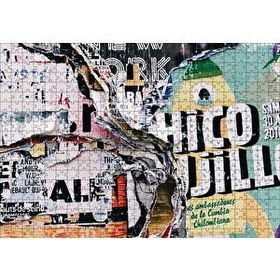 Cakapuzzle Duvar Eski Yırtık Afişler 120 Parça Ahşap Puzzle