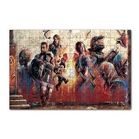 Cakapuzzle Duvardaki Karekterler 120 Parça Ahşap Puzzle