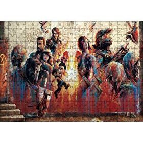 Cakapuzzle Duvardaki Karekterler Mdf 255 Parça Puzzle