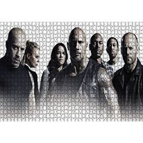 Cakapuzzle Dwayne Johnson Statham Michelle Ahşap 1000 Parça Puzzle