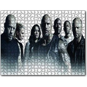 Cakapuzzle Dwayne Johnson Statham Michelle Ahşap 500 Parça Puzzle