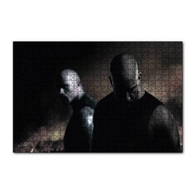 Cakapuzzle Dwayne Johnson ve Vin Diesel 120 Parça Ahşap Puzzle