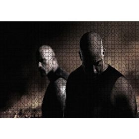 Cakapuzzle Dwayne Johnson ve Vin Diesel 120 Parça Ahşap Puzzle
