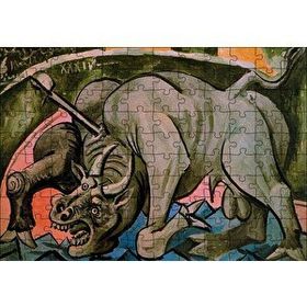 Cakapuzzle Dying Bull 1934 by Pablo Picasso 120 Parça Ahşap Puzzle