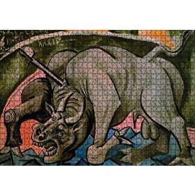 Cakapuzzle Dying Bull 1934 By Pablo Picasso Mdf 1000 Parça Puzzle