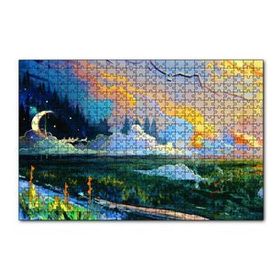 Cakapuzzle Ebruli Doğa Orman 120 Parça Ahşap Puzzle