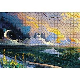 Cakapuzzle Ebruli Doğa Orman 120 Parça Ahşap Puzzle
