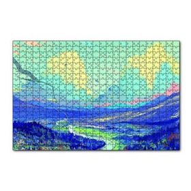 Cakapuzzle Ebruli Doğası Akarsu Ova 120 Parça Ahşap Puzzle
