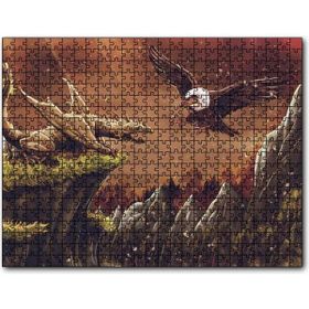 Cakapuzzle Ejderha Akbabaya Karşı Mdf 1000 Parça Puzzle