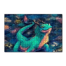 Cakapuzzle Ejderha Kertenkelesi 120 Parça Ahşap Puzzle