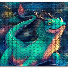 Cakapuzzle Ejderha Kertenkelesi Mdf 1000 Parça Puzzle