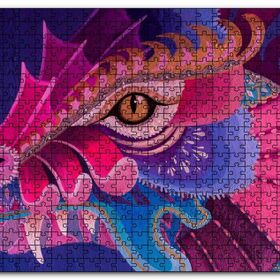 Cakapuzzle Ejderha Renk Yaması Ahşap 500 Parça Puzzle