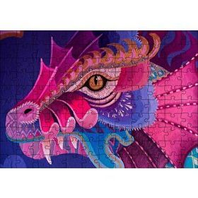 Cakapuzzle Ejderha Renk Yaması Mdf 120 Parça Puzzle