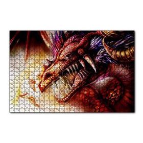 Cakapuzzle Ejderha ve Sarı Saçlı Kız 120 Parça Ahşap Puzzle
