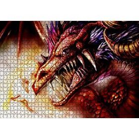 Cakapuzzle Ejderha ve Sarı Saçlı Kız 120 Parça Ahşap Puzzle