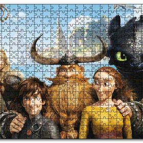 Cakapuzzle Ejderhanı Nasıl Eğitirsin 2 Karakterler Mdf 500 Parça Puzzle