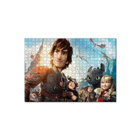Cakapuzzle Ejderhanı Nasıl Eğitirsin 2 Tüm Karakterler 120 Parça Ahşap Puzzle